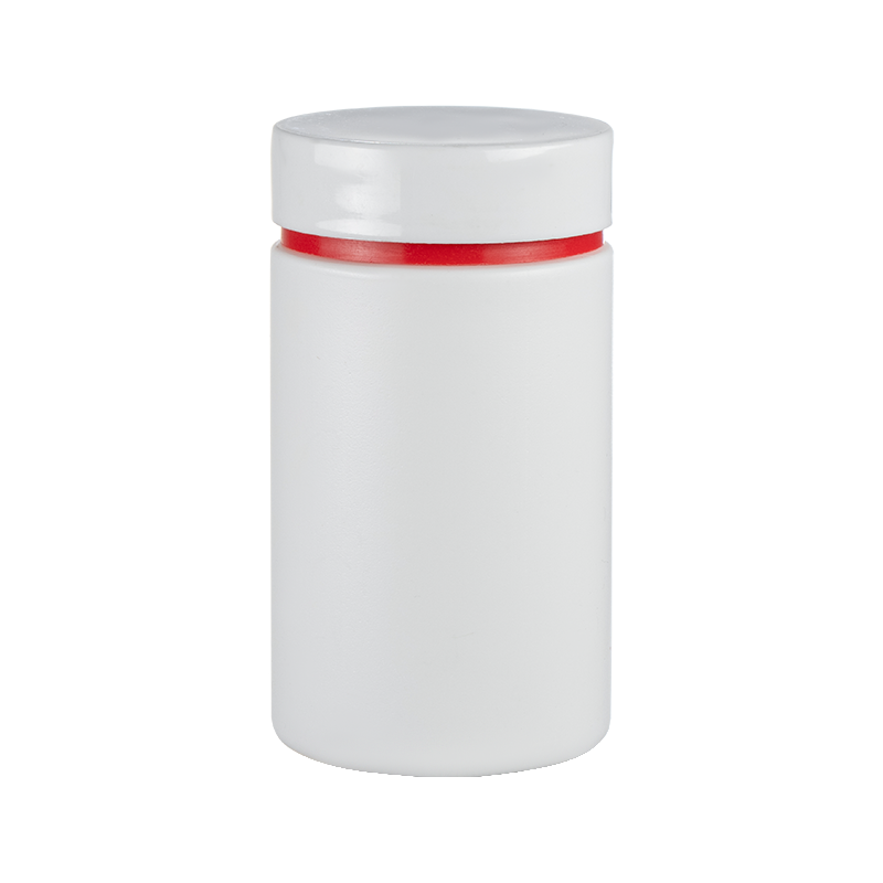 HDPE 150ml 이중층 플랫 캡 스트레이트 병