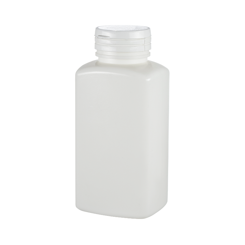 잡아당기기 덮개를 가진 HDPE 사각 병